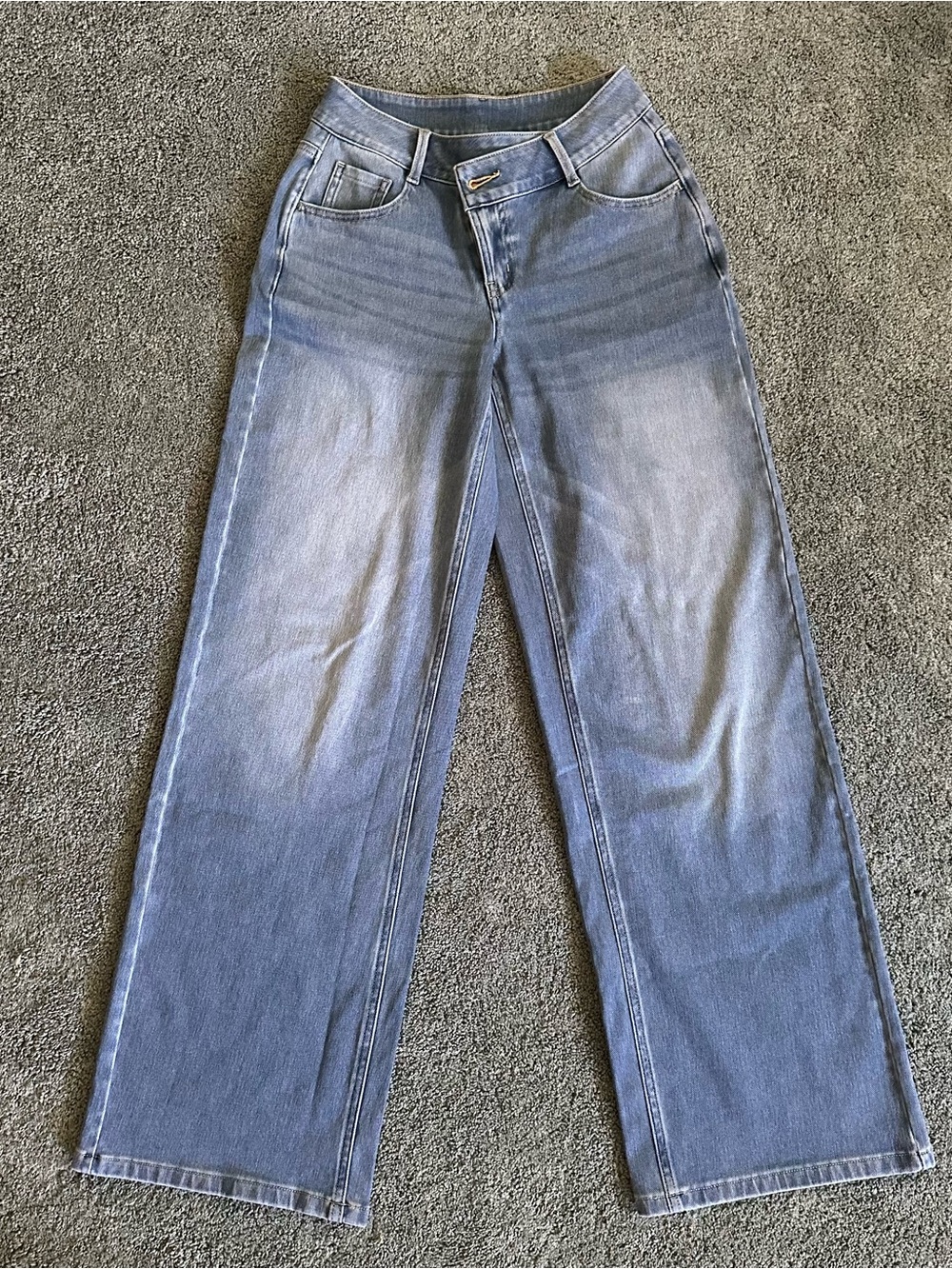 HALARA Light Blue Wide Leg Jeans